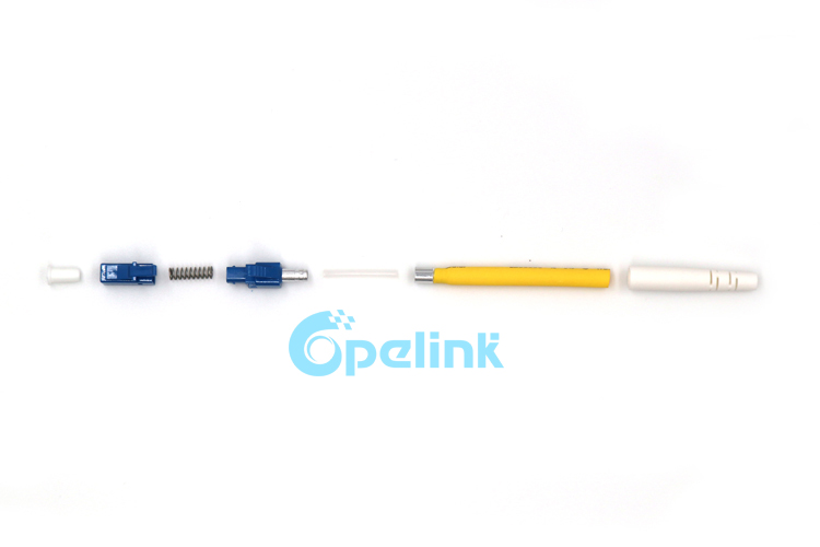 LC/UPC Simplex Singlemode fiber Optic Connector, blue color