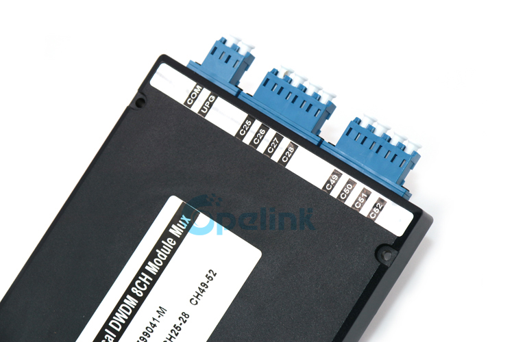 8CH Mux/Demux LGX Optical DWDM, Plastic ABS Box packaging, this is Opelink's products