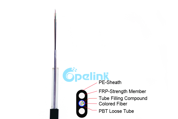 Flat FTTH Drop Fiber Optic Cable
