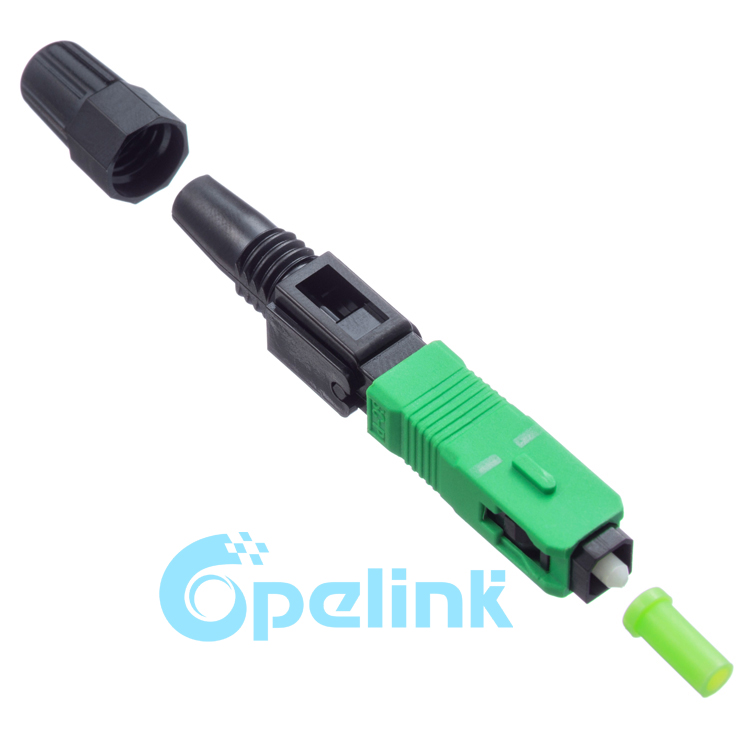 SC/APC Fiber Optic Fast connector , Field Assembly Connector , provided by opelink