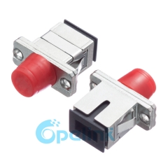 SC-FC Metal Simplex Singlemode Fiber Optic Adapter