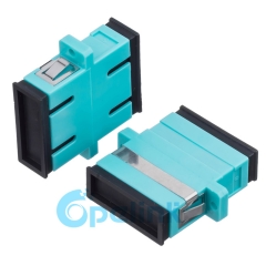 SC Plastic Duplex Multimode OM3 Fiber Optic Adapter