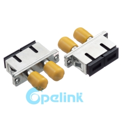 SC-ST metal Duplex Singlemode Fiber Optic Adapter