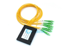 1X6 Fiber Splitter, SC/APC Plastic ABS Box Fiber Optic PLC Splitter