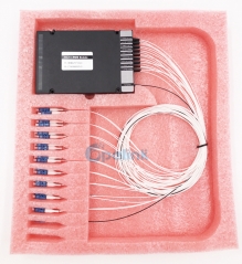 18CH Mux/Demux Optical CWDM Module , ABS Box , 0.9mm LC/PC