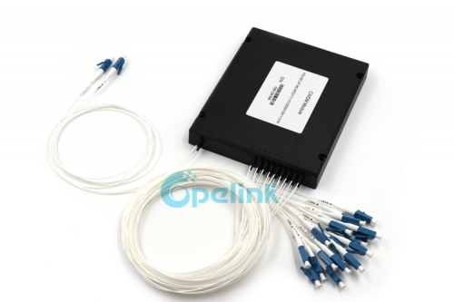 8+1CH Mux+Demux Optical CWDM Module , ABS Box , 0.9mm LC/PC