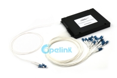8+1CH Mux+Demux Optical CWDM Module , ABS Box , 0.9mm LC/PC