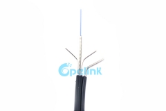 FTTH Anti-Rodent fiber cable, Self-supporting Bow-type Anti-Mouse central Spiral Stainless Steel Armored tube Drop Fiber Optic Cable GJYXCKH