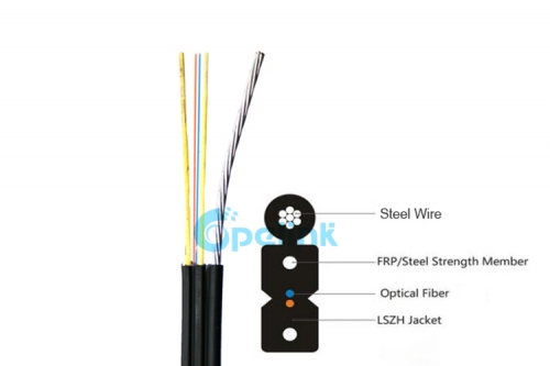 GJYXCH FTTH Drop Fiber Cable, Singlemode G657A1 G657A2,Metal Strength Member,FTTH Self-supporting Figure 8 stranded steel type Drop optical fiber Cable GJYXFCH