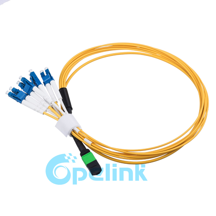 MPO-LC Fanout 2.0mm Singlemode Fiber Optic patch cable