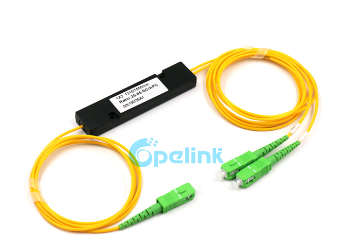 This is a 1x2 SC/APC Fiber Optic FBT Splitter, and it is also a cost-effective product of Opelink
