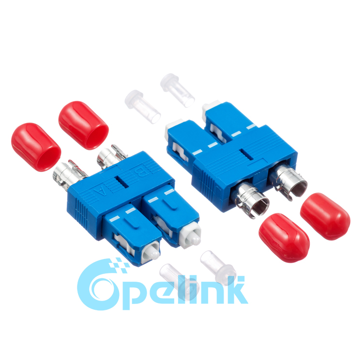 ST-SC Singlemode Duplex Female to Male Fiber Optic Adapter ST-SC Singlemode Duplex Female to Male Fiber Optic Adapter