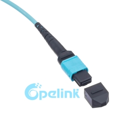 Multimode OM3 MTP/MPO-LC Breakout Cable, 8Fibers MPO Female to LC Fiber Patch cord
