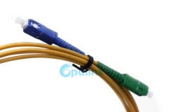 SC-SC/APC Fiber Jumper, 3.0mm SM Simplex 9/125 Fiber Optic Patch Cable