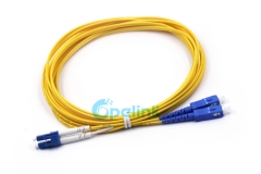 SC-LC Fiber Patch Cord, 2.0mm Duplex SM 9/125 Fiber Optic Patch Cable