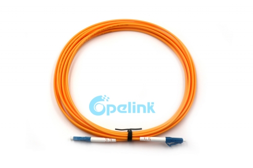 LC-LC fiber optic patchcord, 3.0mm SM Simplex 9/125 Fiber Optic Patch Cable