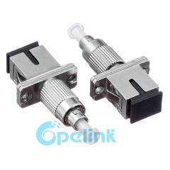 SC-FC Singlemode Female to Male Fiber Adapter Plug-in Fiber Optic Adaptor Hybird Mating Fiber Optic Adapter