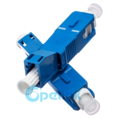 LC-SC Singlemode Female to Male Fiber Adapter Plug-in Fiber Optic Adaptor Hybird Mating Fiber Optic Adapter