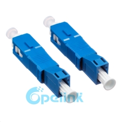 LC-SC Singlemode Female to Male Fiber Adapter Plug-in Fiber Optic Adaptor Hybird Mating Fiber Optic Adapter