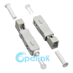 LC-SC Multimode Female to Male Fiber Adapter Plug-in Fiber Optic Adaptor Hybird Mating Fiber Optic Adapter