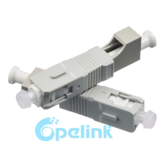 LC-SC Multimode Female to Male Fiber Adapter Plug-in Fiber Optic Adaptor Hybird Mating Fiber Optic Adapter