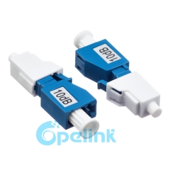 LC-LC Connector type Fiber Optic Attenuator, Plug-in Fixed Optical Attenuator without handle