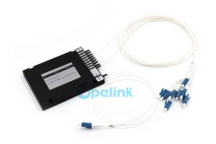 8+1CH Optical CWDM Mux/Demux Module , ABS Box , 0.9mm LC/PC