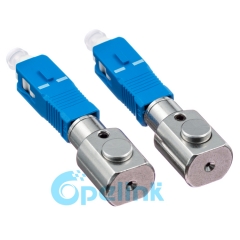 Sc Bare Fiber Connector Round Type Fiber Optic Adapter