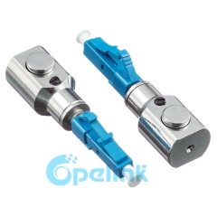 LC Fiber Optic Temporary Connector Round Type Bare Fiber Adapter