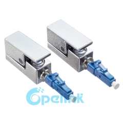 LC Bare Fiber connector Square Type Fiber Optic Adapter