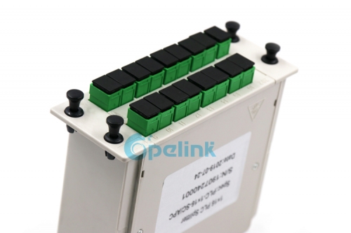 Optical Splitter Cassette: 1X16 SC/APC Fiber Optic PLC Splitter