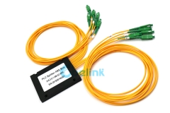 2X9 SC/APC Plastic ABS Box Fiber Optic PLC Splitter
