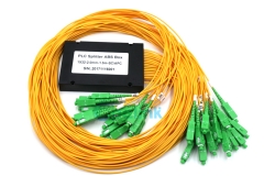 1X32 PLC Fiber Splitter, Pigtailed ABS Module, 2.0mm, SC/APC, Singlemode