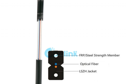 FTTH Drop Fiber Cable, Bow-Type FRP Strength Member Drop Optical Fiber Cable GJXFH/GJXH
