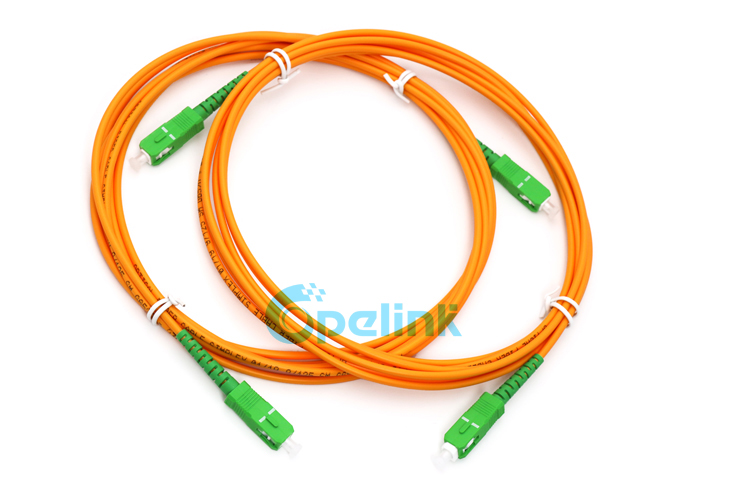 SC/APC-SC/APC 3.0mm SM Simplex Fiber Optic Patch Cord, LSZH yellow color
