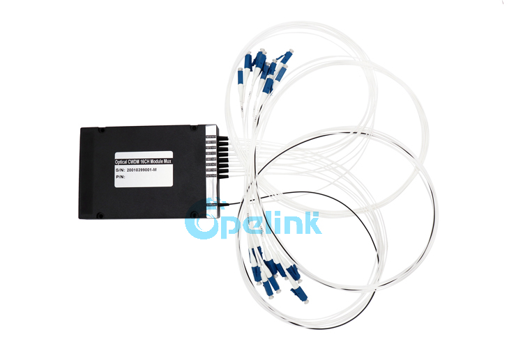 16CH Optical CWDM Module with Exp port, ABS BOX Mux / Demux Module, LC/PC connector 