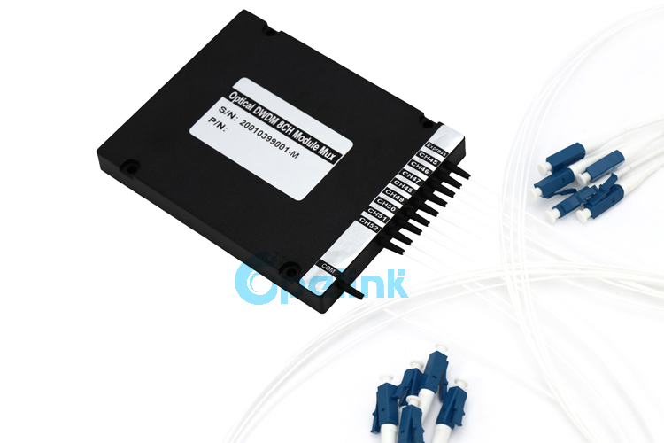 8CH Optical DWDM Devices with EXP port, ABS BOX packaging, LC/PC connector