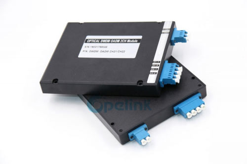 2CH LC/UPC Dual Fiber DWDM OADM Plug-in Module, C21-C22, East and West