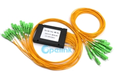 2X32 Fiber Splitter , 2.0mm SC/APC ABS Box Fiber Optic PLC Splitter