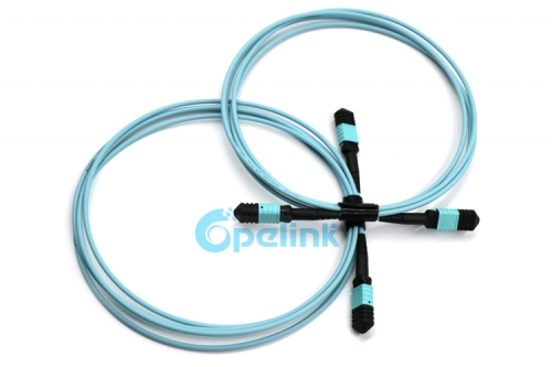 OM3 MPO Jumper, 12 Fibers MPO Trunk Cable