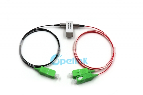 1X2 Fiber Optic Switch, 0.9mm SC/APC OSW Mechanical Optical Switch