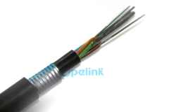 Up to 216 Cores Armored Optical Fiber Cable, GYTY53 Outdoor aerial/Pipeline/direct buried Fiber Optic Cable, With good mechanical properties and temperature characteristics