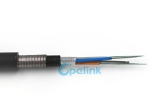 Armored Fiber Optic Cable GYTA53, Double Jacket Directly buried Optical Fiber Cable, Up to 144 Cores Outdoor Armoured Optical cable