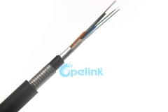Armored Fiber Optic Cable GYTA53, Double Jacket Directly buried Optical Fiber Cable, Up to 144 Cores Outdoor Armoured Optical cable