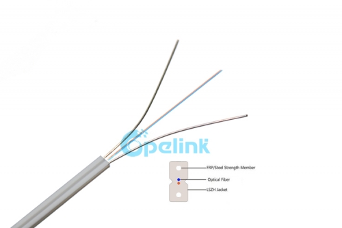 FTTH Drop Fiber Cable, Bow-Type Stranded Steel Type GJXFH Optical Fiber Cable, Economical FTTX Drop cable